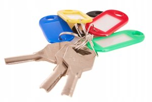 Zawieszki – identyfikatory do kluczy kolorowe 50szt. (48) 2