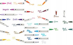 Pentel Pisak pędzelkowy Pentel Brush Sign Pen Twin SESW30 6