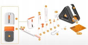 Prof Zestaw 25w1 Do Czyszczenia Aparatu Kamery Obiektywu Laptopa Optyki K&f / Sku.2321 7