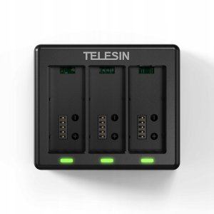 Ładowarka Usb Na Trzy 3x Bateria Akumulator Do Gopro Hero 13 Black Telesin / S0-bcg-13-tgp / S0-bcg-12-tgp 3