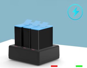 Ładowarka Usb Na Trzy 3x Bateria Akumulator Do Gopro Hero 13 Black Telesin / S0-bcg-13-tgp / S0-bcg-12-tgp 8