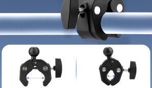 UCHWYT ROWEROWY NA MOTOCYKL KIEROWNICĘ REGULOWANY KULOWY 1/4 CALA 360 STOPNI GOPRO NA KAMERĘ SPORTOWĄ 8