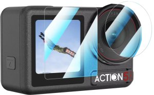 SZKŁO HARTOWANE NA OBIEKTYW I EKRAN DO DJI OSMO ACTION 5 PRO - 3 SZT. 5