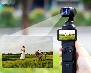 OBIEKTYW FILTR SZEROKOKĄTNY PANORAMICZNY SZEROKOEKRANOWY 1,15X HD DO KAMERY DJI OSMO POCKET 3 2