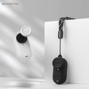 ETUI GUMOWE OSŁONA OCHRONNA ZE SMYCZĄ SUNNYLIFE DO INSTA360 GO 3S (BIAŁE) 2