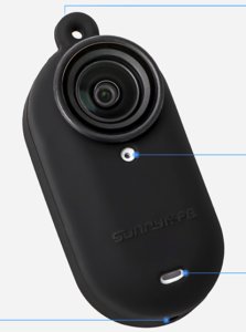 ETUI GUMOWE OSŁONA OCHRONNA ZE SMYCZĄ SUNNYLIFE DO INSTA360 GO 3S (BIAŁE) 8