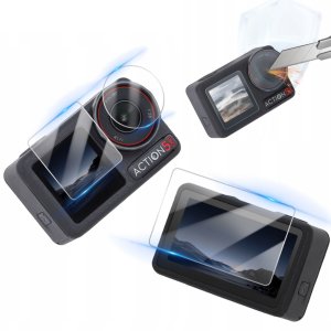 SZKŁO 3W1 HARTOWANE 9H OCHRONNE FOLIA NA OBIEKTYW I EKRAN DO DJI OSMO ACTION 5 PRO - 3 SZT. 1