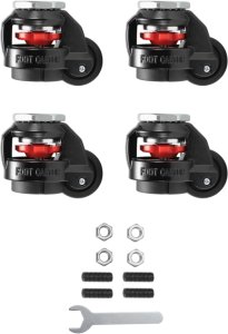Oplite OPLITE Feststellbare Lenkrollen für R8 Cockpit         black retail 3