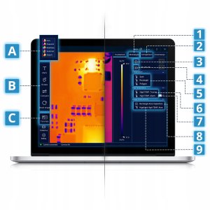 KAMERA TERMOWIZYJNA PCBA ANALIZA LUTOWNICZA DIAGNOSTYKA ELEKTRONIKI PC APP 12