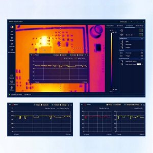 KAMERA TERMOWIZYJNA PCBA ANALIZA LUTOWNICZA DIAGNOSTYKA ELEKTRONIKI PC APP 13