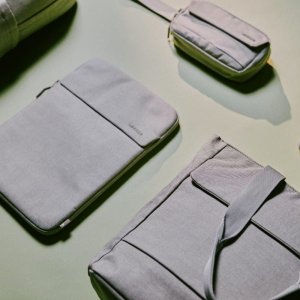 Incase Crosstown Sleeve with Woolenex - Pokrowiec z kieszenią MacBook Pro 14" (M4/M3/M2/M1/2024-2021) (Limestone) 12