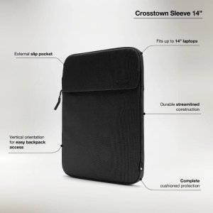 Incase Crosstown Sleeve with Woolenex - Pokrowiec z kieszenią MacBook Pro 14" (M4/M3/M2/M1/2024-2021) (Black) 6