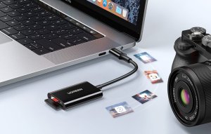 Czytnik Ugreen Czytnik kart USB-C 2w1 Ugreen CM265 (czarny) 4