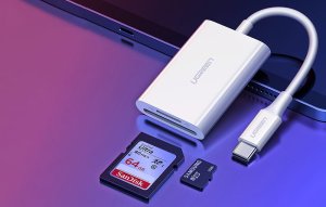 Czytnik kart USB-C 2w1 Ugreen CM265 (biały) 5