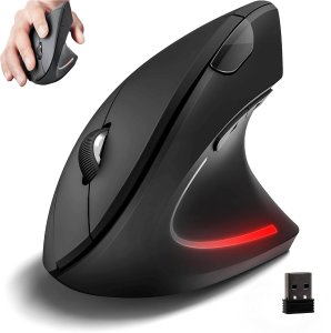 REAGLE ERGONOMICZNA MYSZKA BEZPRZEWODOWA PIONOWA 6 PRZYCISKÓW, USB WERTYKALNA 1