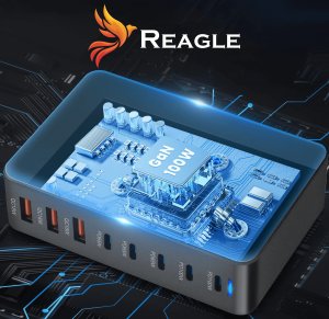 SZYBKA ŁADOWARKA 8 w 1 GaN III 440W PD 5x USB C 3x QC 3.0 DO LAPTOPA IPHONE 3