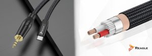Kabel USB Reagle USB-C - mini Jack 3.5 mm 5 m Czarny 7