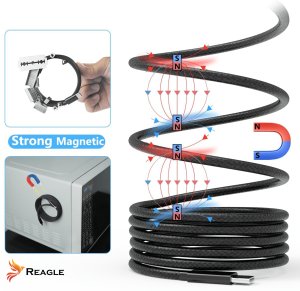 Kabel USB Reagle USB-C - USB-C 1 m Czarny 6