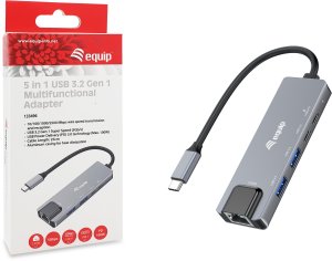 Equip 133496 stacja dokująca Przewodowa USB 3.2 Gen 1 (3.1 Gen 1) Type-C Szary 8