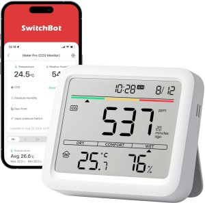 SwitchBot Meter Pro CO2 - Messgerät   Smarte Wetterstation 1