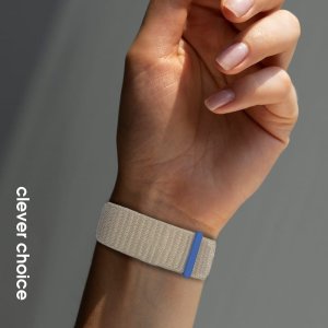Crong Crong Nylon - Pasek sportowy do Apple Watch 38/40/41/42 mm (Starlight) 3