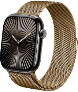 Crong Milano Steel - Pasek ze stali nierdzewnej do Apple Watch 44/45/46/49 mm (różowe złoto) 3