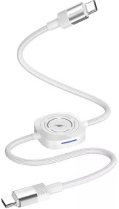 Kabel Przewód 2x Usb-c 60w + Ładowarka Qi Na Telefon Smartofon Smartwatch / Ccmt27002101 2