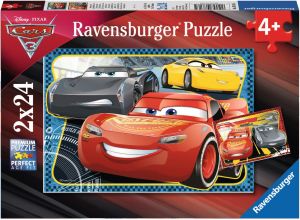 Ravensburger Puzzle 2x24el Przygoda z McQueen Cars 3 (RAP 078165) 1
