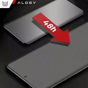 Alogy Folia "MATOWA" do OnePlus 12 / 12R Hydrożelowa Alogy HydroSkin Matte Pro na ekran do etui "BEZ ODCISKU PALCÓW" 4