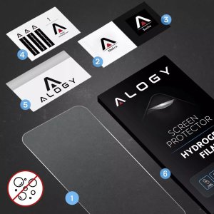 Alogy Folia "MATOWA" do OnePlus 12 / 12R Hydrożelowa Alogy HydroSkin Matte Pro na ekran do etui "BEZ ODCISKU PALCÓW" 7