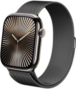 Crong Milano Steel - Pasek ze stali nierdzewnej do Apple Watch 38/40/41/42 mm (grafitowy) 7