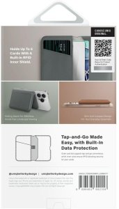 Magnetyczny portfel RFID UNIQ Lyden DS   stojak na telefon zielony 5