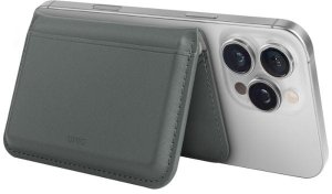 Magnetyczny portfel RFID UNIQ Lyden DS   stojak na telefon zielony 8