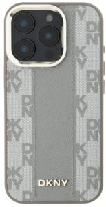 Etui DKNY Checkered Pattern Magsafe do   iPhone 16 Pro Max beżowy 10