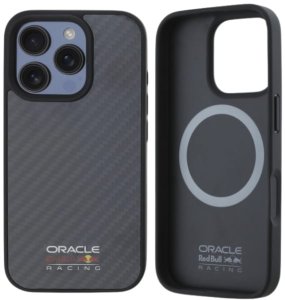 Red Bull RBHMP16L24CFILSK iPhone 16 Pro  6.3" hardcase czarny/black Carbon Fiber Shiny Logo MagSafe 9