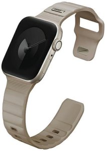 UNIQ pasek Stride Apple Watch Series1/2/3/4/5/6/7/8/9/SE/SE2 38/40/41mm FKM Rubber Strap khaki/pale khaki 3