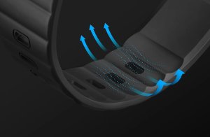 UNIQ pasek Stride Apple Watch Series1/2/3/4/5/6/7/8/9/SE/SE2 38/40/41mm FKM Rubber Strap khaki/pale khaki 8