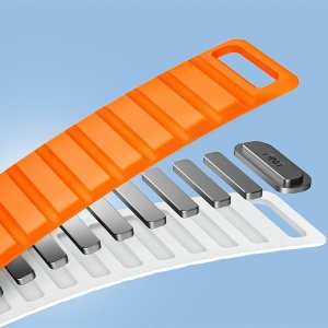 UNIQ pasek Revix Evo Apple Watch Series1/2/3/4/5/6/7/8/9/SE/SE2/Ultra/Ultra2 42/44/45/49mm Reversible Magnetic zielono-żółty/viridian green-burnt yellow 5