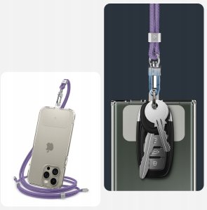 Spigen Universal Cross Body Strap 2 1 Pack, deep purple 6