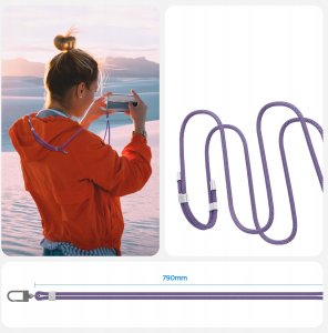 Spigen Universal Cross Body Strap 2 1 Pack, deep purple 7