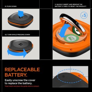 Spigen Bluetooth Tracker TagMe 1 Pack, black 14