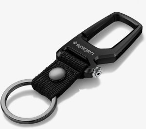 Spigen Carabiner With KeyRing 1 Pack, black 1