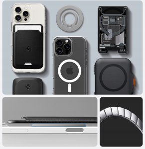 Spigen Dual Pop MagSafe Phone Holder, gray 8