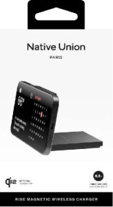 Native Union Rise Solo Qi2 wireless charger, black 3