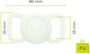 Mobile Origin AirTag Pet Collar, luminous green 1