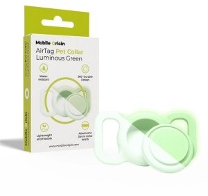 Mobile Origin AirTag Pet Collar, luminous green 2