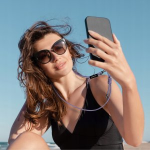 INNOSTYLE SMYCZ DO TELEFONU NA SZYJE WKŁADKA CROSSBODY MOCNA FIOLETOWA 6MM 4