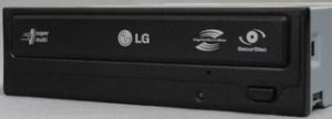 Napęd LG DVD RW LG GH20LS10 black bulk SATA SecurDisc LightScribe 1