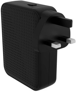 HYPER HJ1001BKWWGL ładowarka do urządzeń przenośnych Kontroler do gier, Telefon komórkowy, Netbook, Laptop, Smartfon, Tablet Czarny Prąd przemienny Szybkie ładowanie Wewnętrzna 2