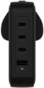 HYPER HJ1001BKWWGL ładowarka do urządzeń przenośnych Kontroler do gier, Telefon komórkowy, Netbook, Laptop, Smartfon, Tablet Czarny Prąd przemienny Szybkie ładowanie Wewnętrzna 5